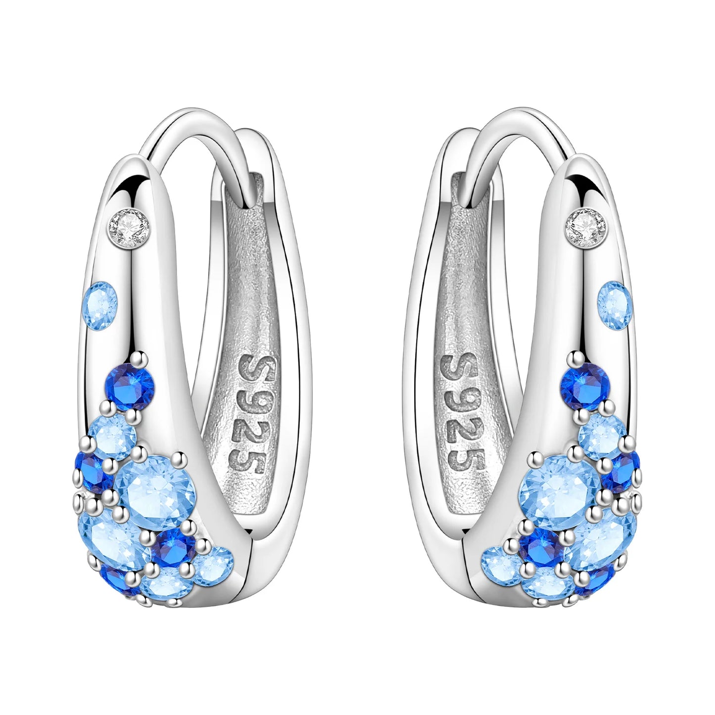 Orstarry-pendientes circulares de Plata de Ley 925 con forma de gota para mujer, aretes colgantes, joyería versátil para fiesta, regalos
