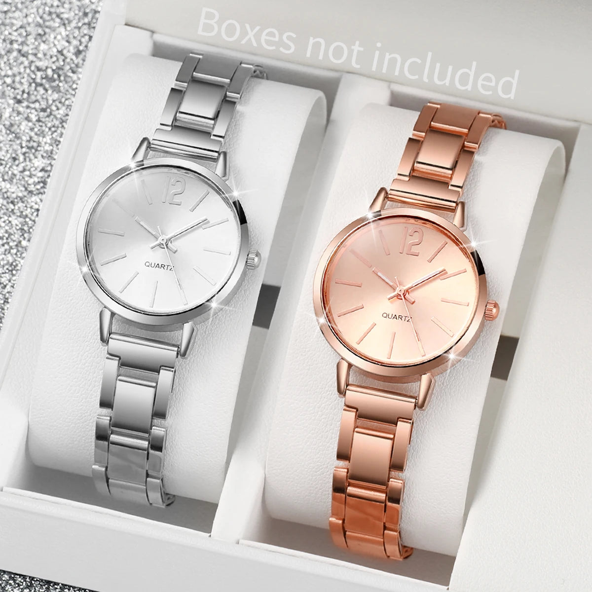 1/2/3 Uds. Relojes de moda para Mujer, Reloj de cuarzo analógico con esfera Simple para Mujer, Reloj para Mujer y niñas, Reloj de regalo (sin caja)
