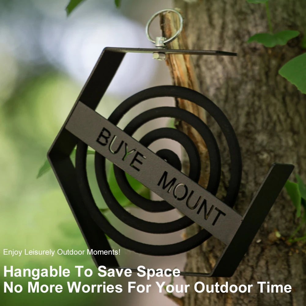 Bandeja de bobina para mosquitos al aire libre, herramientas de Camping, soporte para bobina de mosquitos para senderismo turístico, suministros de Camping, soporte para bobina de mosquitos colgante