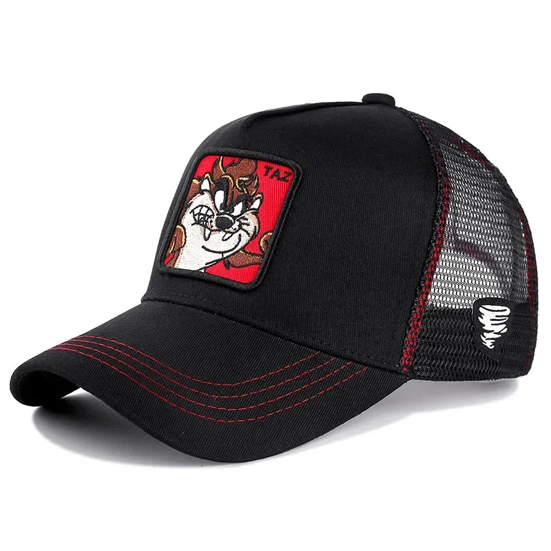 Gorra de béisbol de algodón con Cierre trasero de dibujos animados de Anime de marca de alta calidad para hombres y mujeres, gorro de malla de Hip Hop para papá, gorra de camionero, triangulación de envÃos