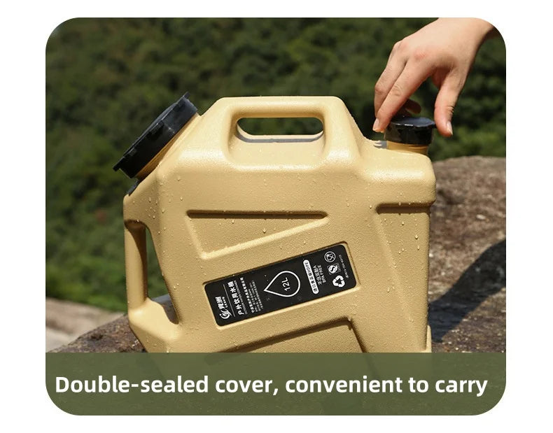 Cubo de agua para vehículo de recorrido autónomo al aire libre, cubo de almacenamiento de agua para el hogar, cubo de agua para acampar, cubo de agua pura potable