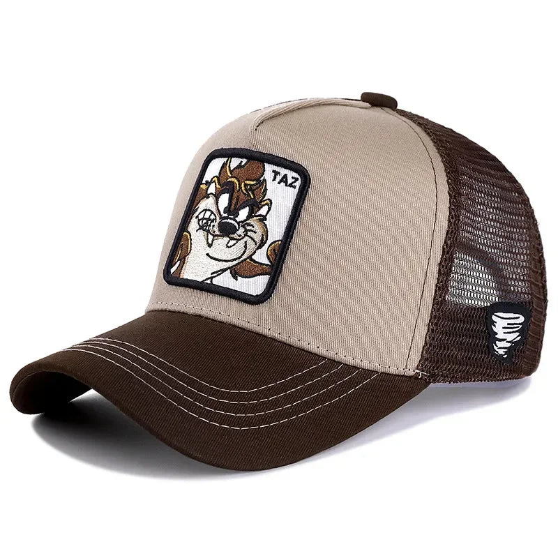 Gorra de béisbol de algodón con Cierre trasero de dibujos animados de Anime de marca de alta calidad para hombres y mujeres, gorro de malla de Hip Hop para papá, gorra de camionero, triangulación de envÃos