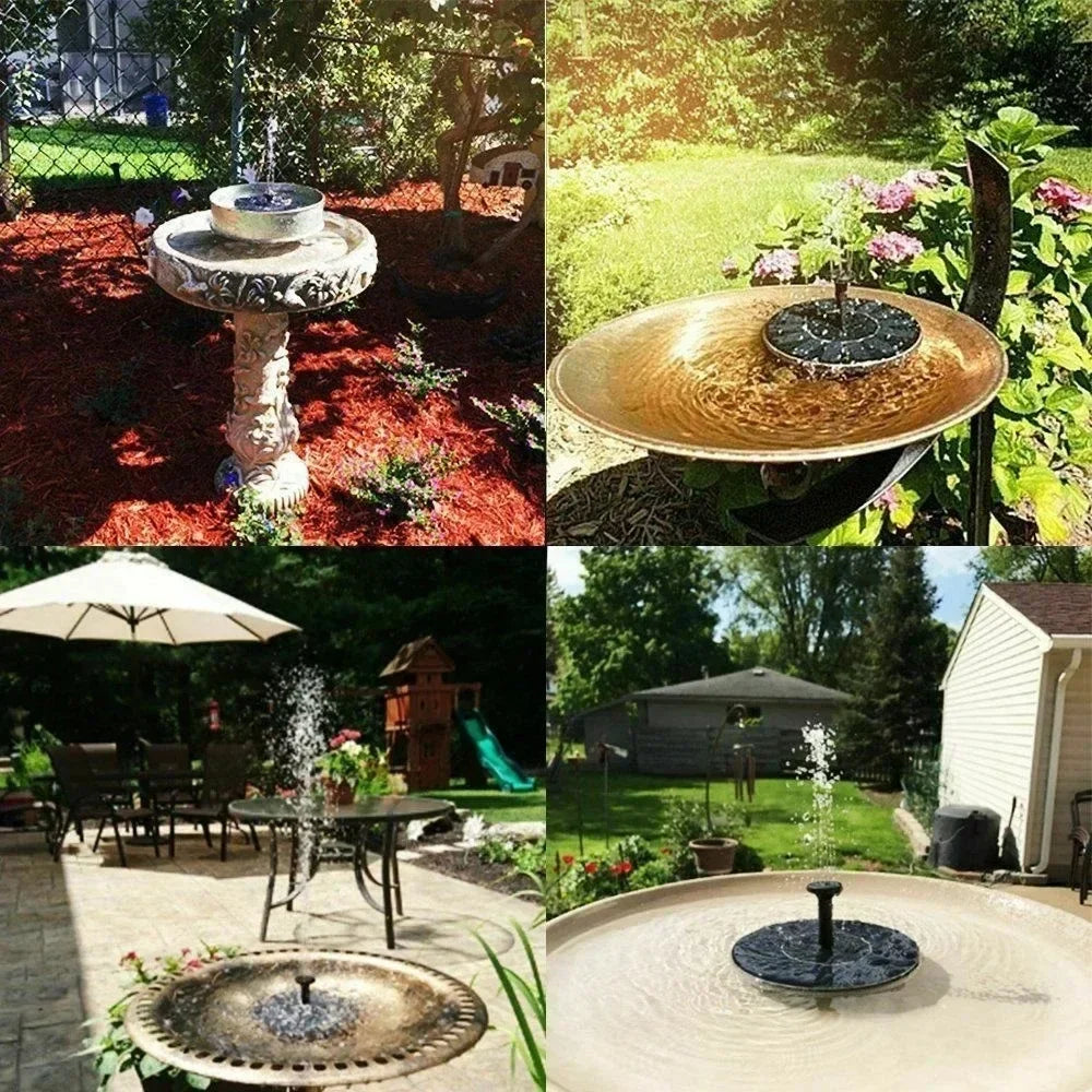 Bombas para fuente flotante con energía solar en 13 cm, 16 cm, 18 cm Tamaños: Ideal para baños de pájaros, piscinas de jardín y decoración de estanques