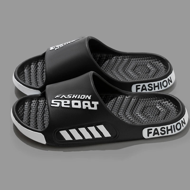Zapatillas de hombre de talla grande 48-49, Zapatillas de casa de suela plana de verano para mujer y hombre, sandalias de tendencia con punta abierta, zapatos de playa ligeros para parejas