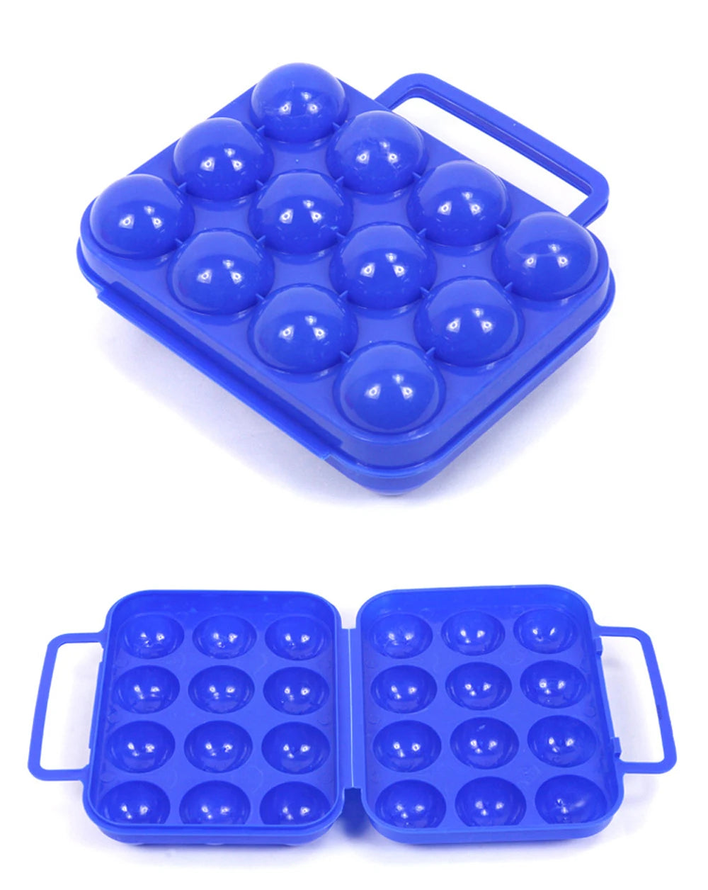 Caja de almacenamiento de huevos con rejilla 2/4/6/12, contenedor portátil para huevos para acampar al aire libre, caja para huevos de Picnic, estuche organizador de cocina