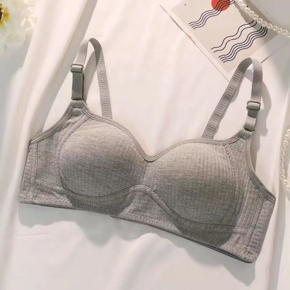 Sujetador inalámbrico ajustado para mujer, Bralettes con pechos recogidos a prueba de golpes, lencería antiflacidez, sujetador con escote en V profundo para verano