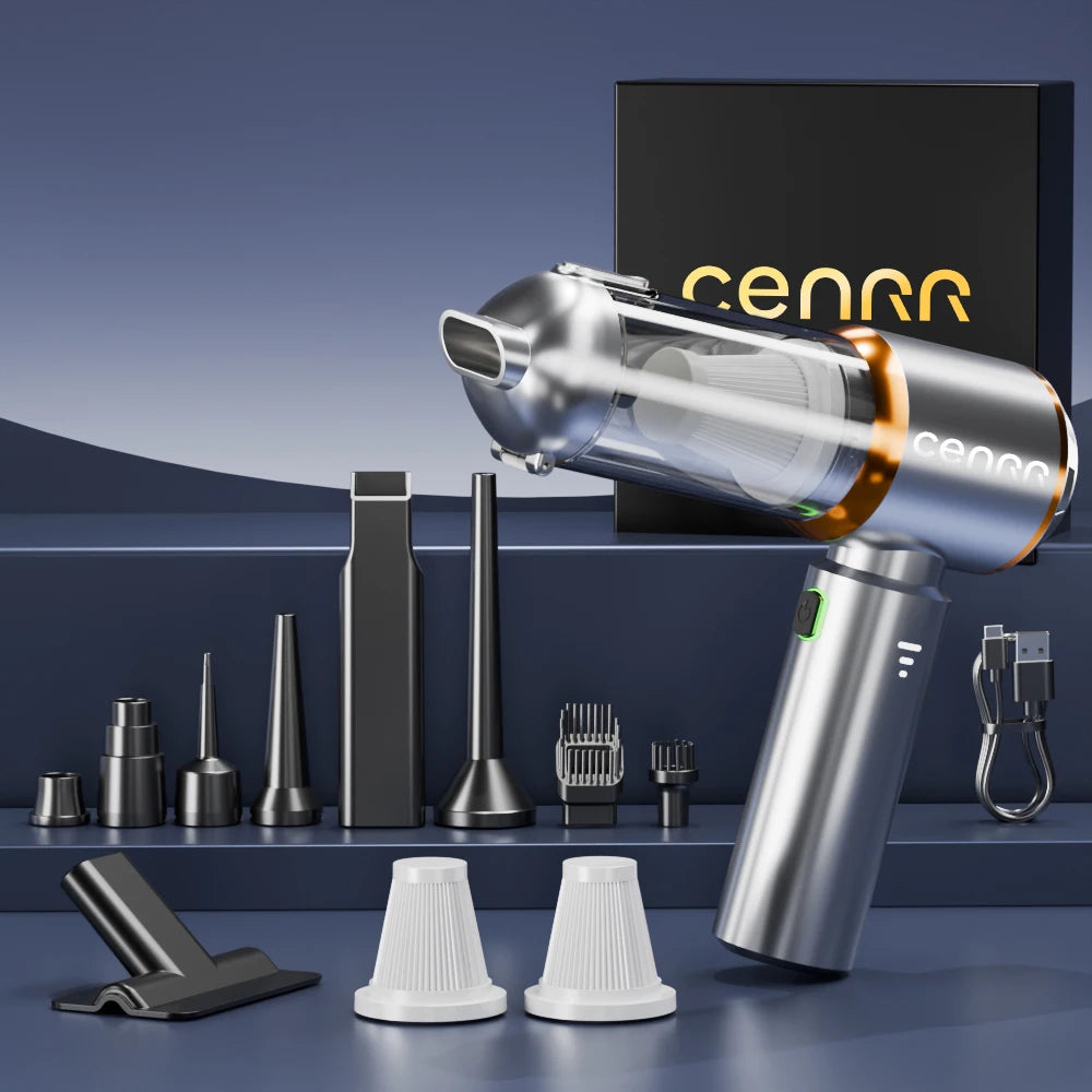 CENRR 2025 NUEVO Aspirador de Coche Potente Mini 998000 Aspirador portátil PA para electrodomésticos, soplador de mano, limpiador de coche