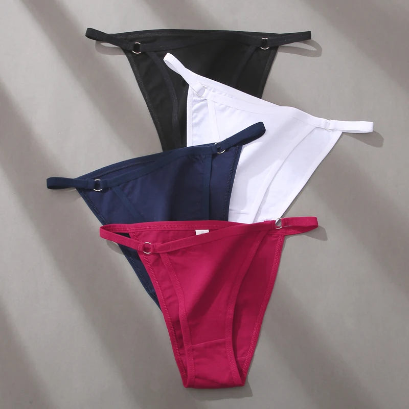 FINETOO 3 unids/set de bragas de algodón para mujer, ropa interior Sexy de cintura baja, M-2XL, calzoncillos de algodón para mujer, lencerÃa suave para mujer 2024