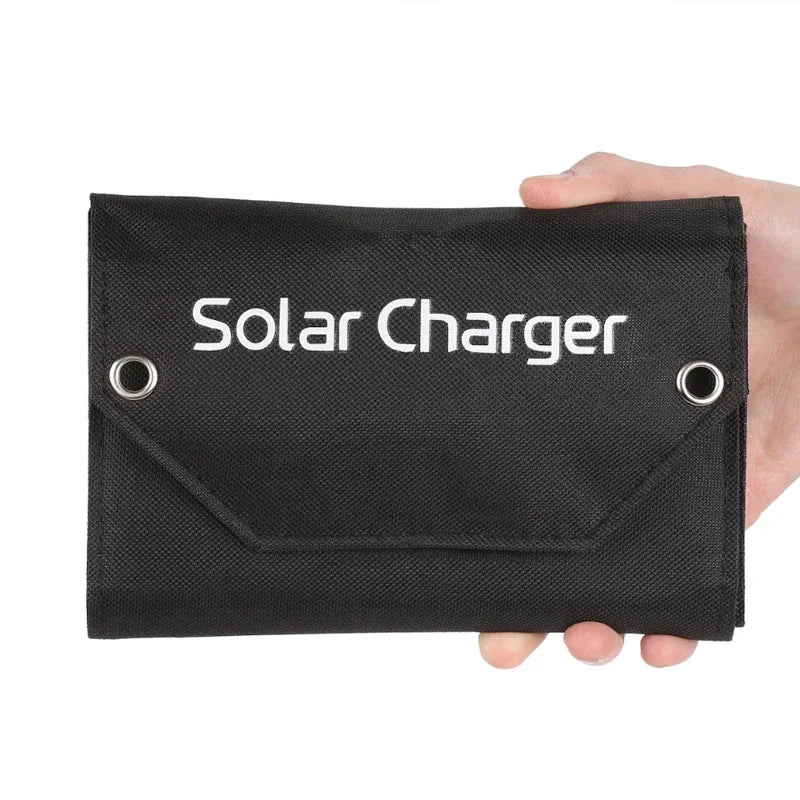 Panel Solar plegable de 60W, 80W, 100W, 5V, USB, bolsa plegable portátil, cargador de batería para teléfono, Camping al aire libre, Banco de energía impermeable