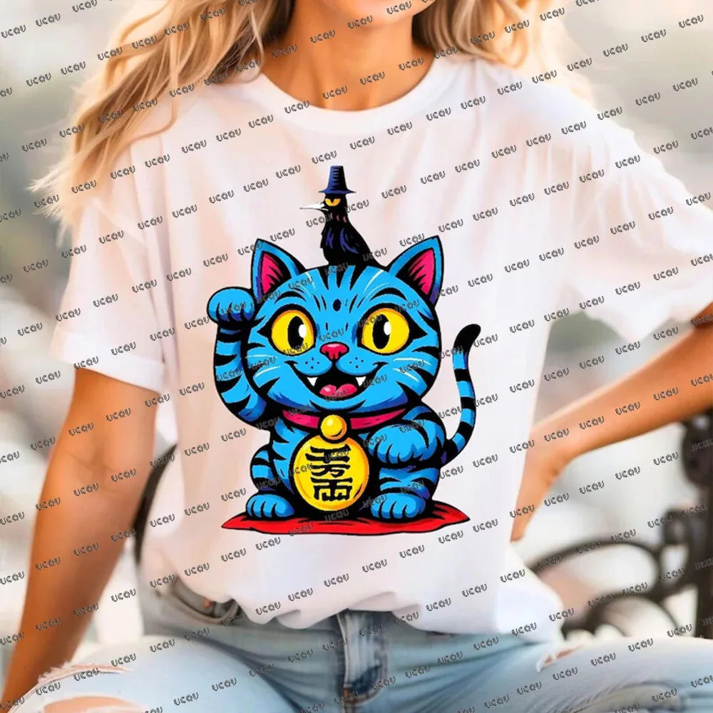 Camiseta KPop Demon Hunters para niños, camisetas de manga corta de verano, camisetas de algodón con cuello redondo, camisetas de película de moda 2025 para niños adultos
