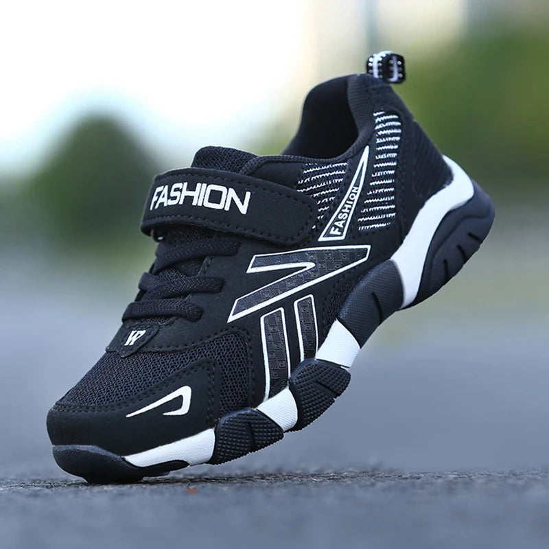 Zapatos blancos transpirables para caminar para niños, zapatillas informales de malla de verano para niños, tenis deportivos al aire libre antideslizantes