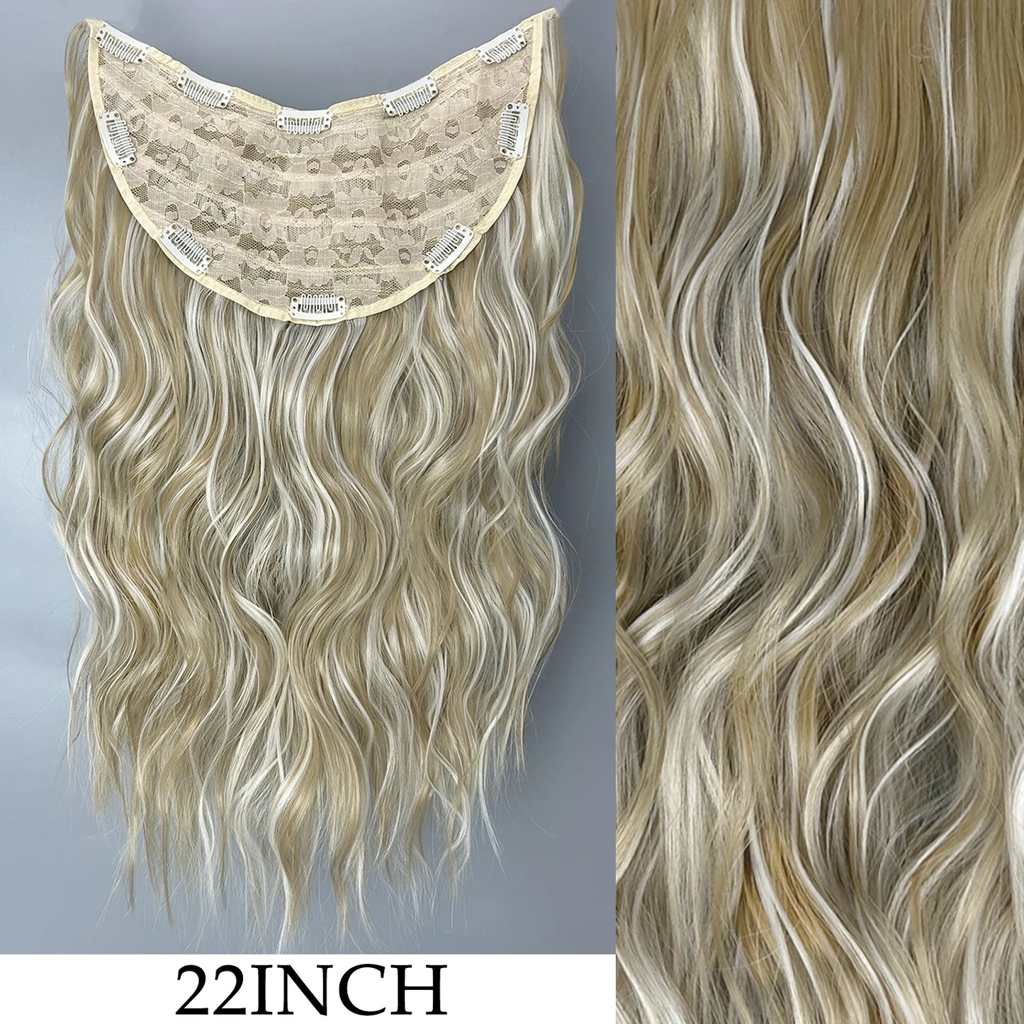 7 unids/set 16 Clips extensión de cabello negro largo liso pelo Natural Ombre peluca fibra resistente al calor para peinado de mujer