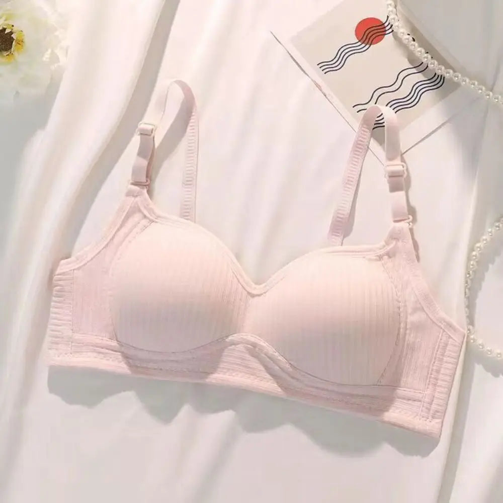 Sujetador inalámbrico ajustado para mujer, Bralettes con pechos recogidos a prueba de golpes, lencería antiflacidez, sujetador con escote en V profundo para verano