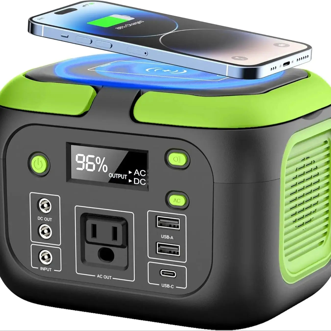 Estación de energÃa portátil de 200W, generador Solar de 155Wh, banco de energÃa de 42000mAh con salida de CA de 110V, CC, USB QC3.0 para acampar al aire libre RV