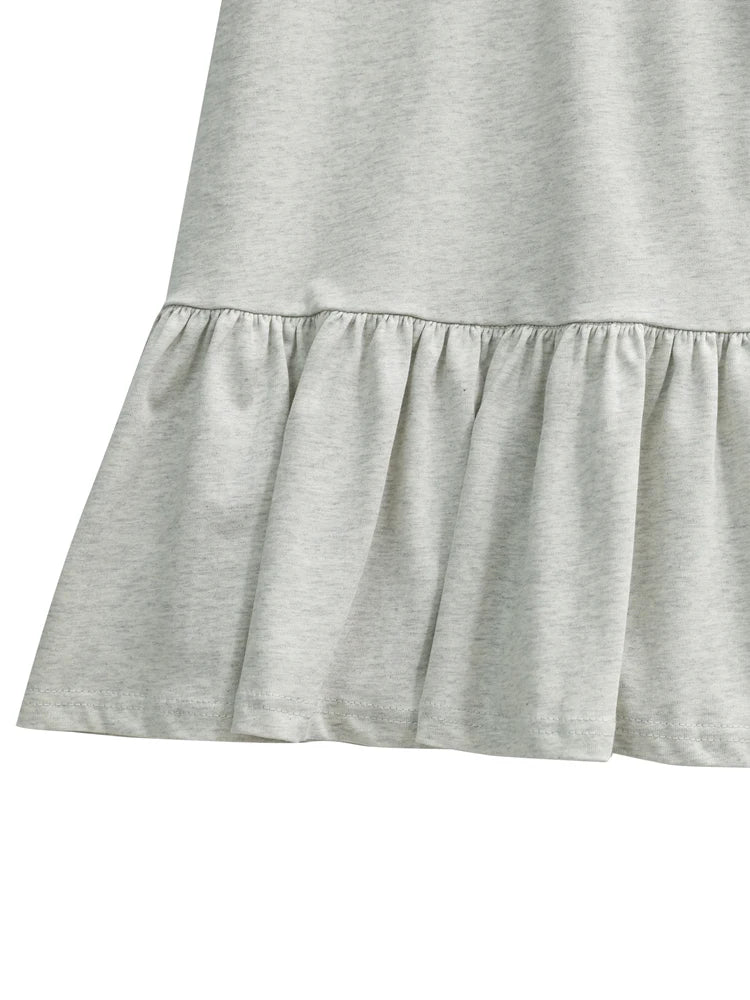 Vestido de verano para niñas, moda informal para vacaciones, falda para niños, vestido de princesa de manga corta de algodón para fiesta, comodidad suave