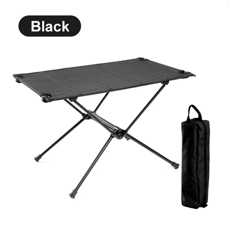 WESTTUNE-mesa plegable para acampar, mesa enrollable portátil de aleación de aluminio, ligera, 1680D, Oxford, para Picnic al aire libre