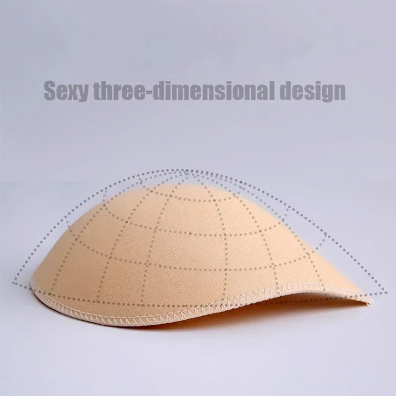 Accesorios redondos para mujer, traje de baño de esponja 3D, sujetador de realce de pecho, relleno, potenciadores de pecho, inserto de espuma, copa triangular para el pecho, 2 uds.