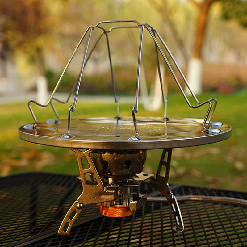 Rejilla para tostadas portátil Simple de acero inoxidable, tostadora para acampar al aire libre, parrilla portátil plegable, estufa multiusos, parrilla de alta calidad
