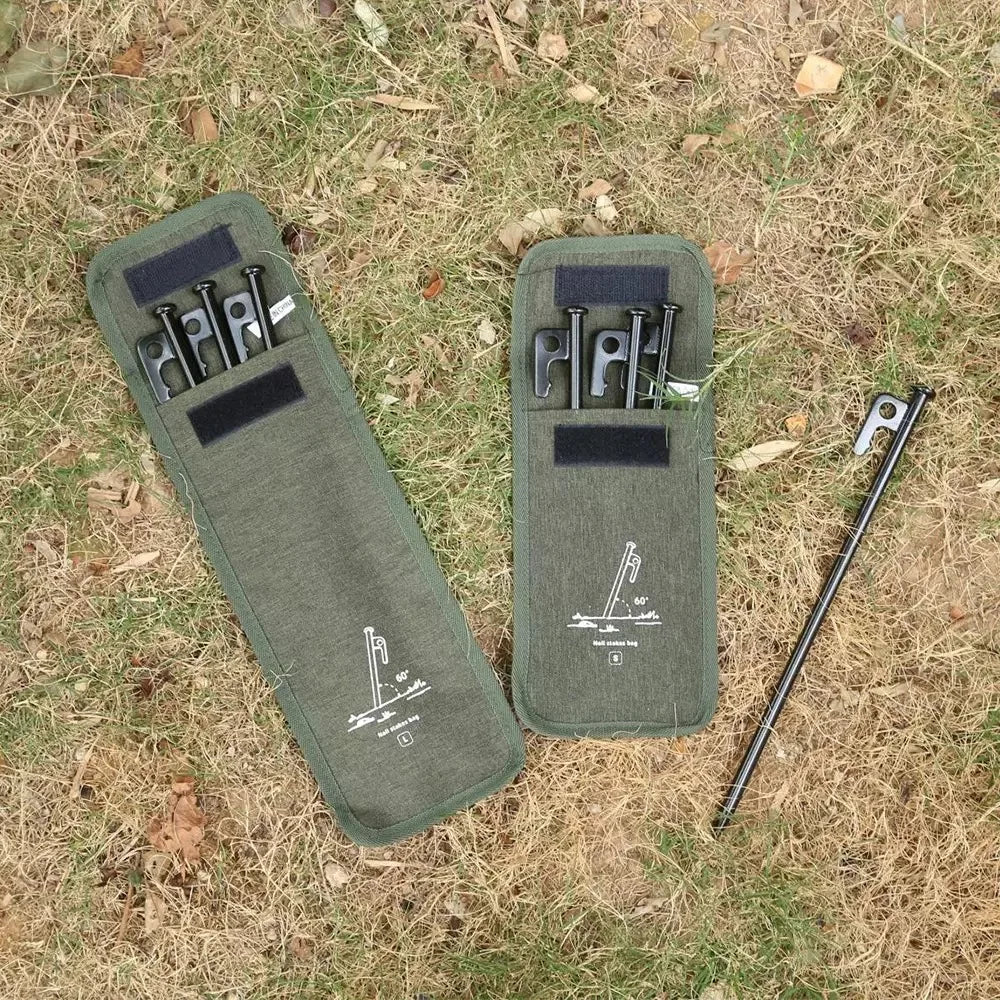 Bolsa de almacenamiento de tela Oxford para uñas de suelo al aire libre, Kit de Camping, equipo de Camping de viaje multifuncional, bolsa de almacenamiento de accesorios 
