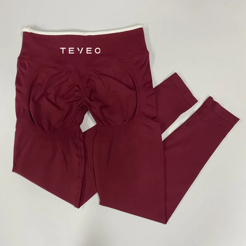 Ignite Sculpt ScrunchSeamless Scrunch Leggings para mujeres pantalones de Yoga levantamiento de cadera ejercicio para correr gimnasio Ignite Sculpt Series