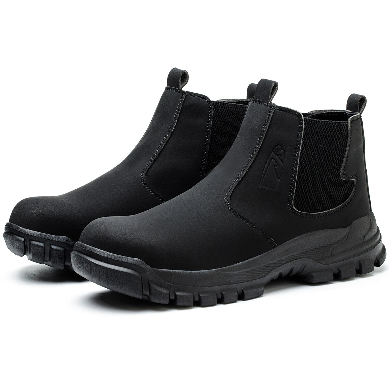 Botas de trabajo de seguridad impermeables para hombre, zapatos con punta de acero, botas protectoras antigolpes y antipinchazos para aventuras al aire libre y senderismo