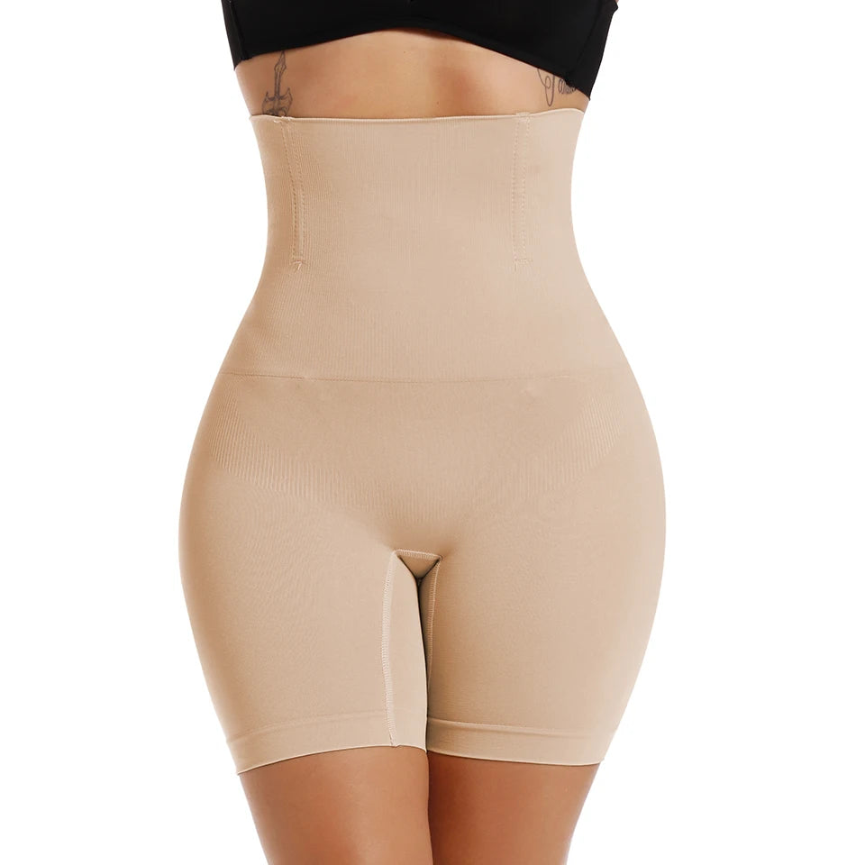 Pantalones cortos moldeadores de cintura alta para mujer, ropa moldeadora para Control de barriga, muslo, entrenador de cintura adelgazante, levantador de glúteos, bragas moldeadoras