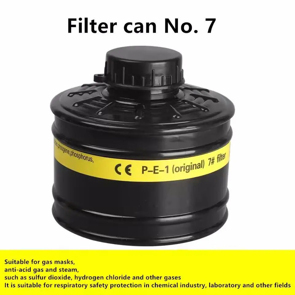 Filtro de máscara de Gas, recipiente respirador de 40mm, accesorio de repuesto práctico, máscara de gas quÃÂmico, respirador