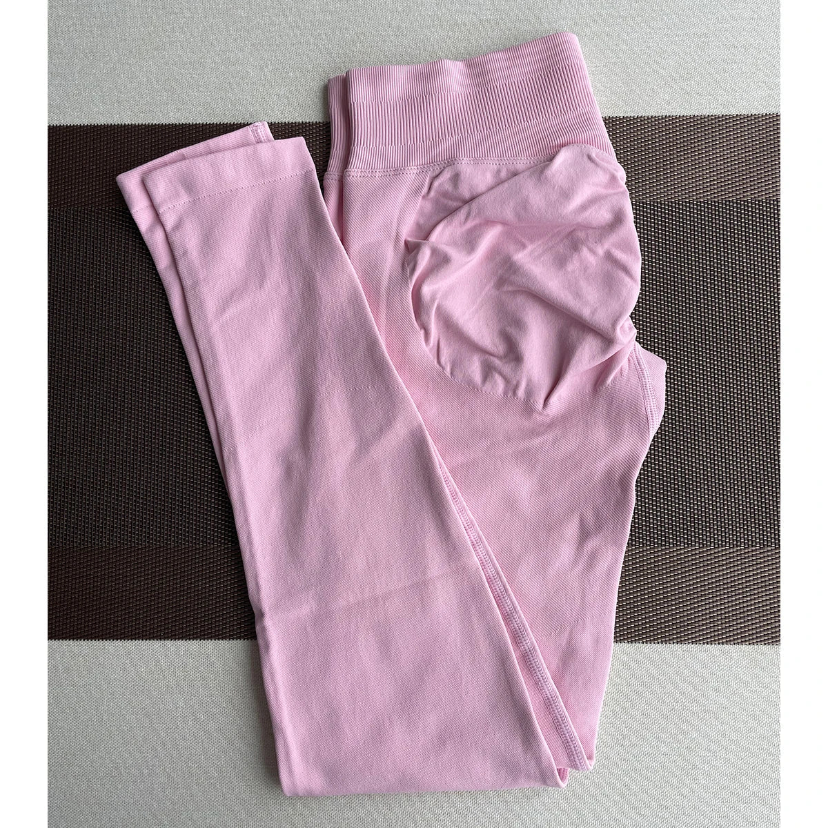 TKITK-mallas deportivas sin costuras para mujer, pantalones de Yoga con banda baja acanalada, ropa de gimnasio, ropa de entrenamiento para Fitness, medias elásticas