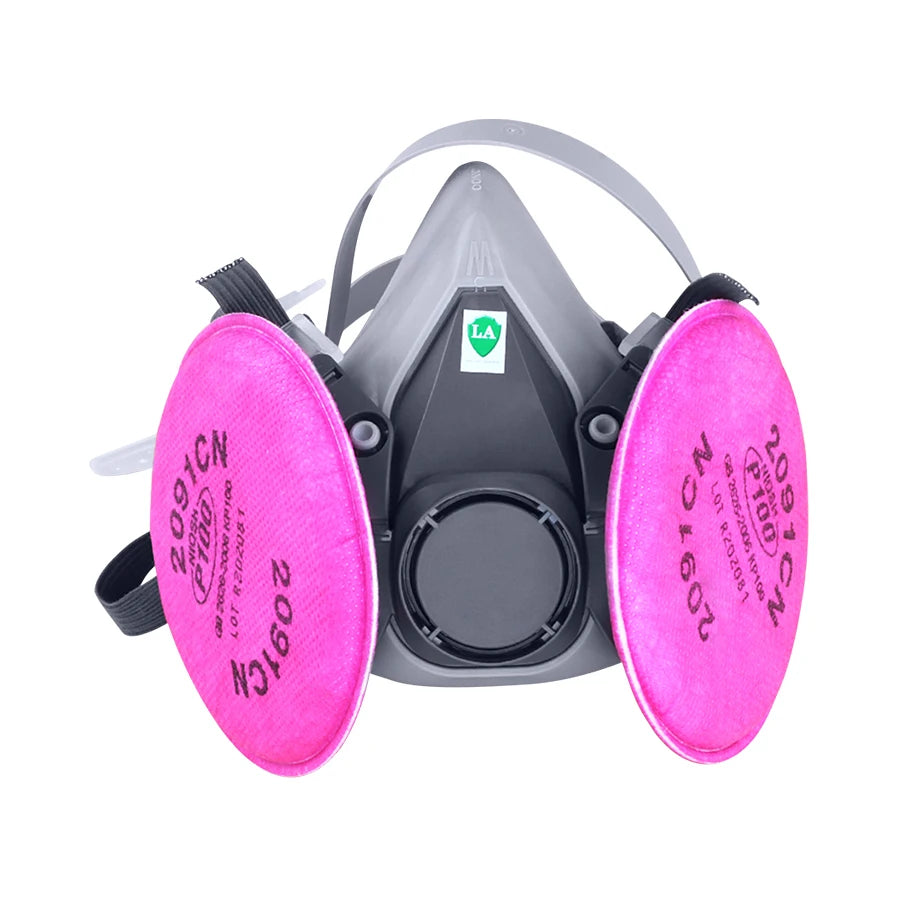 Mascarilla Industrial antipolvo PM2.5, máscara protectora de partÃÂculas, 6200 de pintura en aerosol, con filtro antipartÃÂculas, 2091 P100