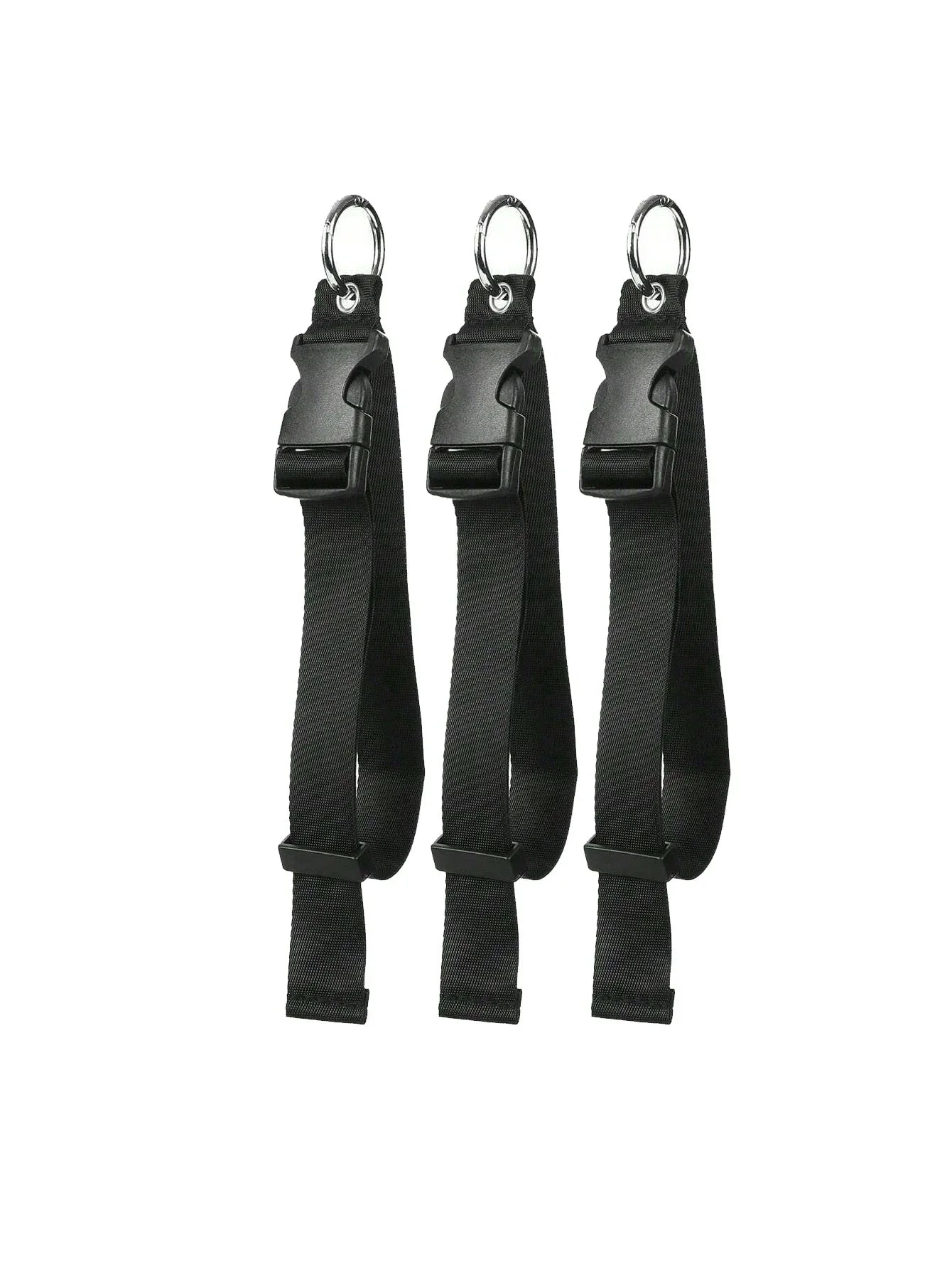 Soporte de correa de equipaje antirrobo de nailon negro portátil, pinza para agregar bolsa, Clip para bolso, uso para llevar multiherramienta, herramienta para acampar y hacer senderismo