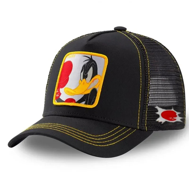 Gorra de béisbol de algodón con Cierre trasero de dibujos animados de Anime de marca de alta calidad para hombres y mujeres, gorro de malla de Hip Hop para papá, gorra de camionero, triangulación de envÃos
