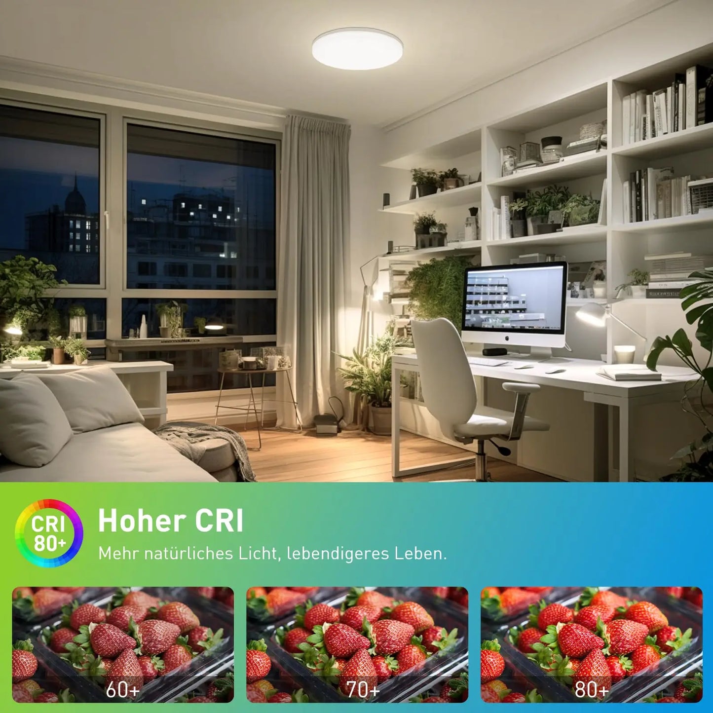 Luz de techo LED redonda, accesorio de iluminación decorativo para el hogar, sala de estar, dormitorio, cocina interior, 18 W, 24 W, 36 W, 48W