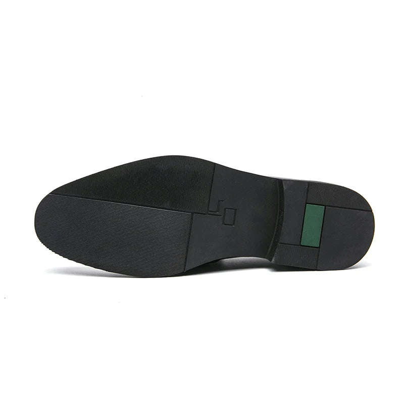 Mocasines casuales clásicos para hombre, zapatos de conducción, moda masculina, zapatos cómodos de cuero para boda, zapatos de vestir negros de negocios