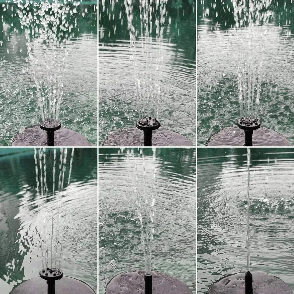 Bombas para fuente flotante con energía solar en 13 cm, 16 cm, 18 cm Tamaños: Ideal para baños de pájaros, piscinas de jardín y decoración de estanques