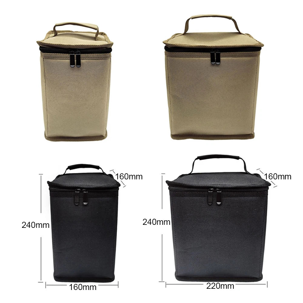 Bolsa de almacenamiento para tanques de Gas para acampar, funda protectora portátil para cilindro de combustible, bolsa de transporte ligera para campamento, anticolisión para cocinar al aire libre