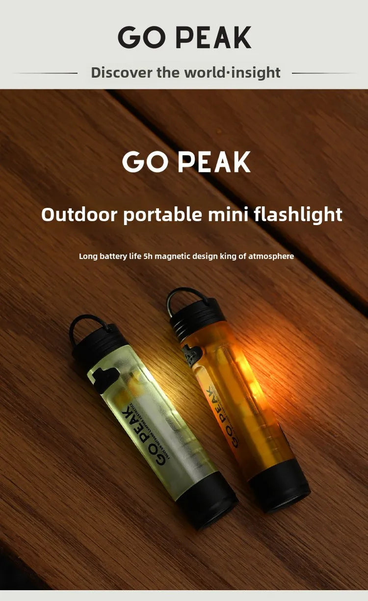 MOUNTAINHIKER-linterna LED con Clip para sombrero de bolsillo, linterna portátil recargable de larga duración con Clip, iluminación ambiental para acampar al aire libre