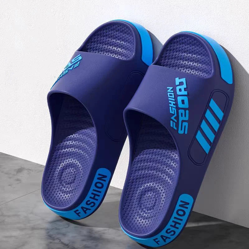 Zapatillas de hombre de talla grande 48-49, Zapatillas de casa de suela plana de verano para mujer y hombre, sandalias de tendencia con punta abierta, zapatos de playa ligeros para parejas