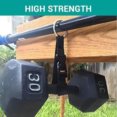 Soporte de correa de equipaje antirrobo de nailon negro portátil, pinza para agregar bolsa, Clip para bolso, uso para llevar multiherramienta, herramienta para acampar y hacer senderismo