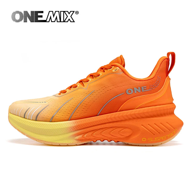¡Novedad de ONEMIX! Zapatillas de correr para hombre, zapatillas deportivas antideslizantes para mujer