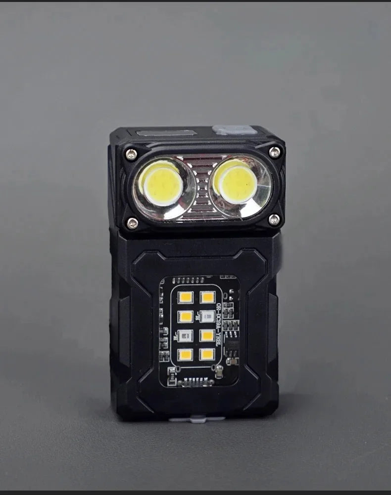 Luz de trabajo al aire libre Mini imán portátil LED USB recargable luz de Camping con mochila correa Clip herramientas de senderismo