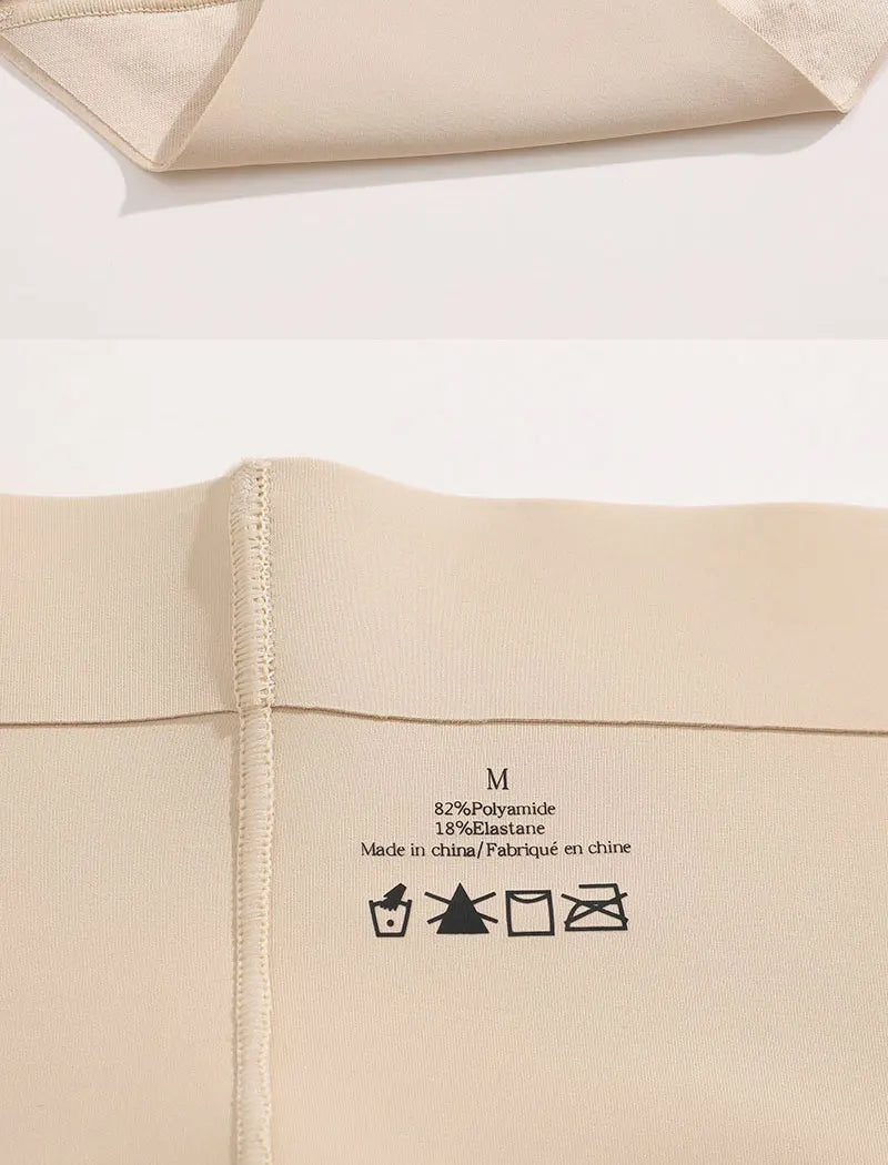 FINETOO, 1 unidad, 2024, nueva ropa interior ajustada de cintura alta para el vientre, ropa interior de seda helada para mujer, pantalones ajustados posparto finos sin costuras con forma de vientre