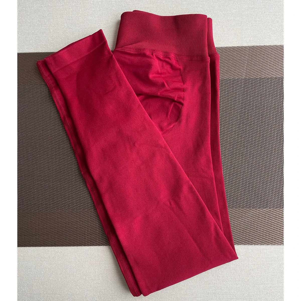 TKITK-mallas deportivas sin costuras para mujer, pantalones de Yoga con banda baja acanalada, ropa de gimnasio, ropa de entrenamiento para Fitness, medias elásticas