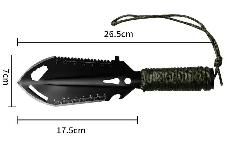 Pala Pinic portátil para acampar, herramienta de supervivencia multifuncional para exteriores, equipo de jardín