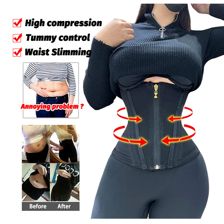 Corsé reductor de fajas moldeadoras, faja colombiana para esculpir el cuerpo, cinturón, correa de modelado, Fajas posparto, ropa moldeadora femenina