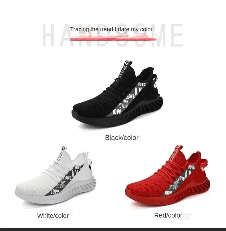 2025 Zapatos de malla transpirable para hombre - Deportes Fondo suave Correr Gimnasio Casual Estilo de coco y regalo del dÃa del padre Zapatos deportivos