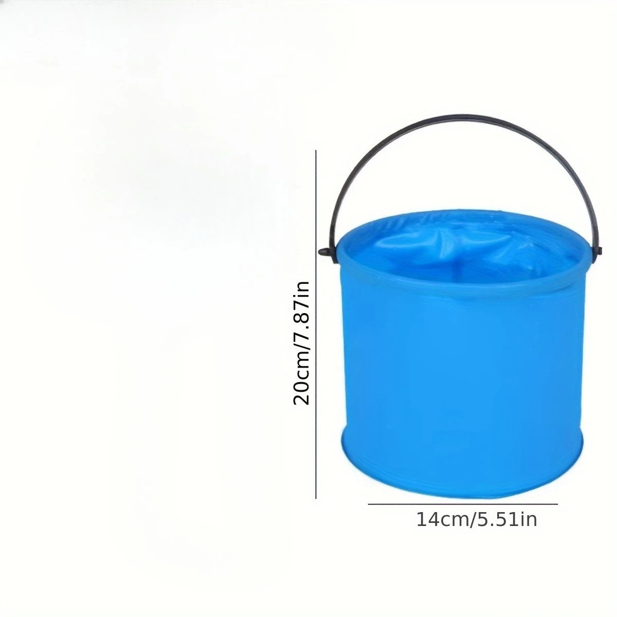 Cubo plegable con asa, portátil, para playa, viajes, fiestas en el jardín al aire libre, camping, picnics, pesca y senderismo, 10/4/1 Uds.