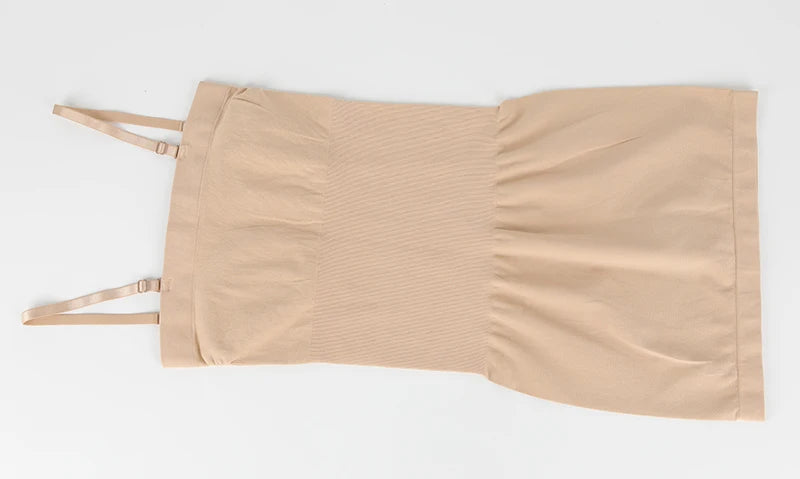 Ropa moldeadora sin tirantes para mujer, deslizadores completos para debajo de los vestidos, contracción Invisible del vientre, Control de barriga, vestido moldeador de cuerpo adelgazante