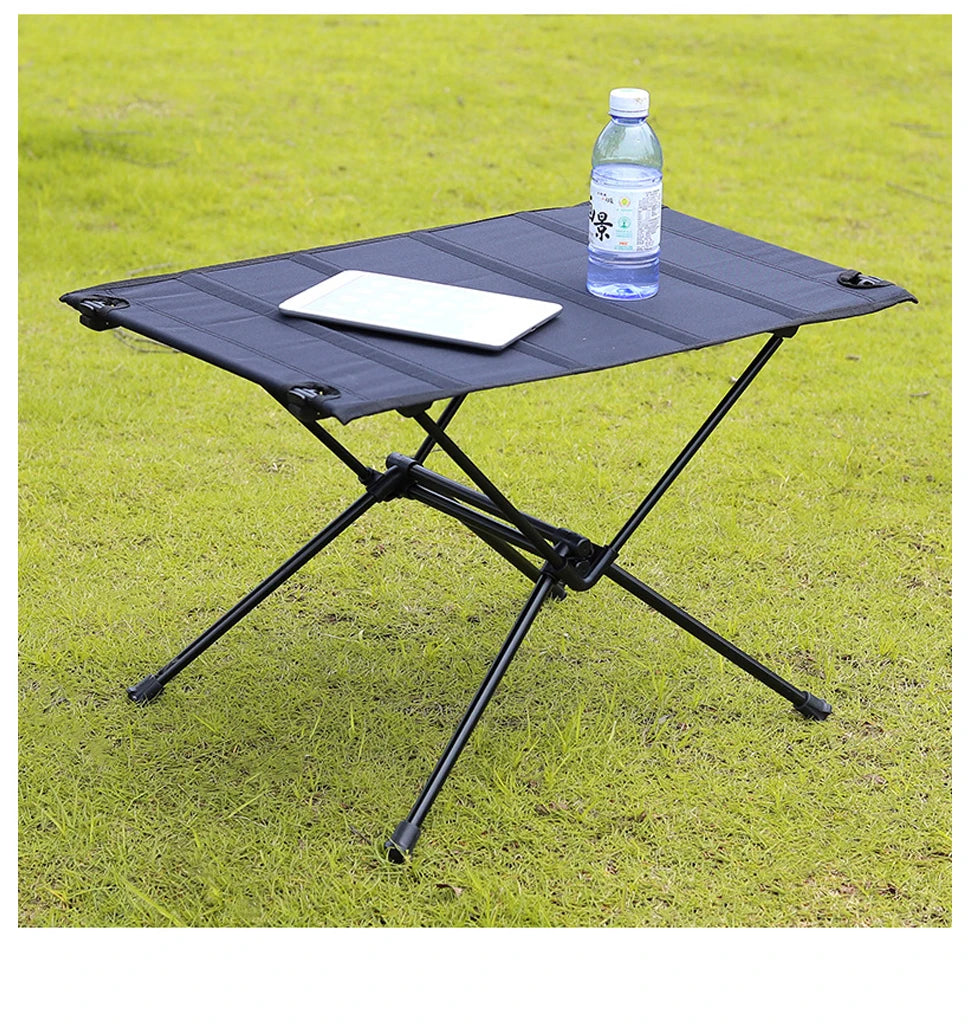 WESTTUNE-mesa plegable para acampar, mesa enrollable portátil de aleación de aluminio, ligera, 1680D, Oxford, para Picnic al aire libre