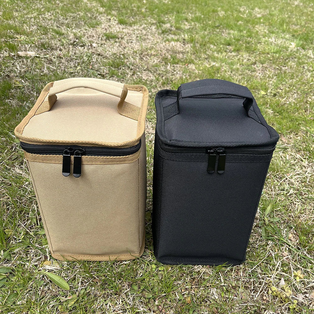 Bolsa de almacenamiento para tanques de Gas para acampar, funda protectora portátil para cilindro de combustible, bolsa de transporte ligera para campamento, anticolisión para cocinar al aire libre
