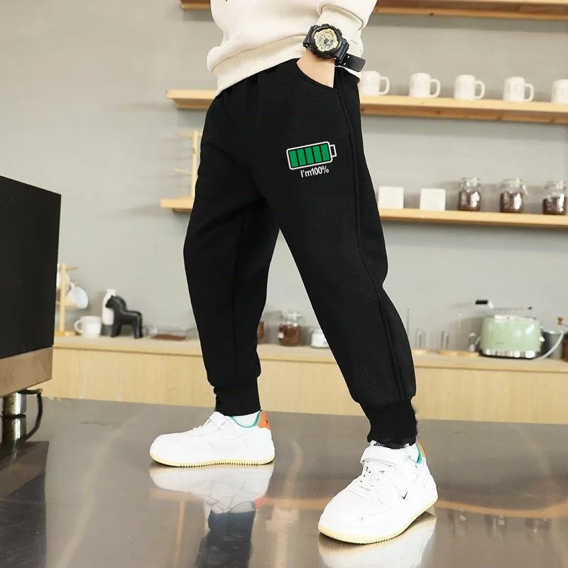 Pantalones de algodón para primavera y otoño para niños, pantalones deportivos de ocio para bebés, pantalones con estampado de planeta espacial para niños, pantalones de chándal para estudiantes de 3 a 14 años